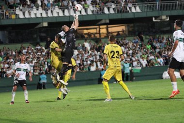 Paranaense Futbol Şampiyonası: Coritiba, FC Cascavel 'e karşı. 11 Mart 2023, Curitiba, Parana, Brezilya: Coritiba ve FC Cascavel arasındaki futbol maçı, 2023 Paranaense Futbol Şampiyonası 'nın ikinci ayağı için geçerli.