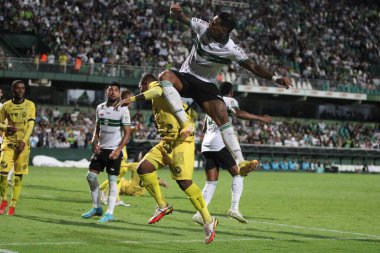 Paranaense Futbol Şampiyonası: Coritiba, FC Cascavel 'e karşı. 11 Mart 2023, Curitiba, Parana, Brezilya: Coritiba ve FC Cascavel arasındaki futbol maçı, 2023 Paranaense Futbol Şampiyonası 'nın ikinci ayağı için geçerli.