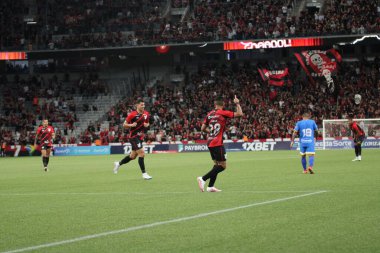 Paranaense Futbol Şampiyonası: Athletico, Sao Joseense 'e karşı. 12 Mart 2023, Curitiba, Parana, Brezilya: Athletico PR ile Sao Joseense arasındaki futbol maçı çeyrek finaller için geçerli, 2023 Paranaense Şampiyonası 'nın ikinci ayağı