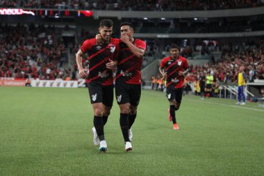 Paranaense Futbol Şampiyonası: Athletico, Sao Joseense 'e karşı. 12 Mart 2023, Curitiba, Parana, Brezilya: Athletico PR ile Sao Joseense arasındaki futbol maçı çeyrek finaller için geçerli, 2023 Paranaense Şampiyonası 'nın ikinci ayağı