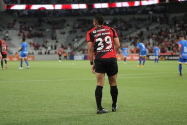 Paranaense Futbol Şampiyonası: Athletico, Sao Joseense 'e karşı. 12 Mart 2023, Curitiba, Parana, Brezilya: Athletico PR ile Sao Joseense arasındaki futbol maçı çeyrek finaller için geçerli, 2023 Paranaense Şampiyonası 'nın ikinci ayağı