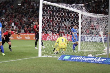 Paranaense Futbol Şampiyonası: Athletico, Sao Joseense 'e karşı. 12 Mart 2023, Curitiba, Parana, Brezilya: Athletico PR ile Sao Joseense arasındaki futbol maçı çeyrek finaller için geçerli, 2023 Paranaense Şampiyonası 'nın ikinci ayağı