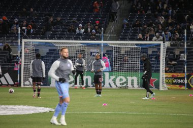 2023 MLS Normal Sezon: NYCFC, Inter Miami CF 'ye karşı. 11 Mart 2023, New York, ABD: New York 'taki Yankee Stadyumu' nda NYCFC ve Inter Miami CF arasında oynanan 2023 MLS Normal Mevsim futbol maçının ev sahibi açılışı. 