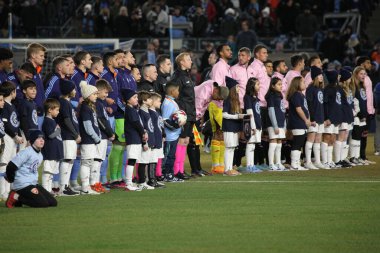 2023 MLS Normal Sezon: NYCFC, Inter Miami CF 'ye karşı. 11 Mart 2023, New York, ABD: New York 'taki Yankee Stadyumu' nda NYCFC ve Inter Miami CF arasında oynanan 2023 MLS Normal Mevsim futbol maçının ev sahibi açılışı. 