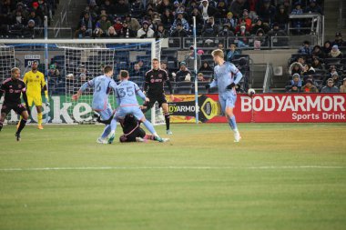 2023 MLS Normal Sezon: NYCFC, Inter Miami CF 'ye karşı. 11 Mart 2023, New York, ABD: New York 'taki Yankee Stadyumu' nda NYCFC ve Inter Miami CF arasında oynanan 2023 MLS Normal Mevsim futbol maçının ev sahibi açılışı. 