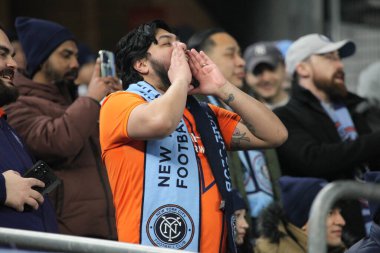 2023 MLS Normal Sezon: NYCFC, Inter Miami CF 'ye karşı. 11 Mart 2023, New York, ABD: New York 'taki Yankee Stadyumu' nda NYCFC ve Inter Miami CF arasında oynanan 2023 MLS Normal Mevsim futbol maçının ev sahibi açılışı. 