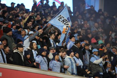 2023 MLS Normal Sezon: NYCFC, Inter Miami CF 'ye karşı. 11 Mart 2023, New York, ABD: New York 'taki Yankee Stadyumu' nda NYCFC ve Inter Miami CF arasında oynanan 2023 MLS Normal Mevsim futbol maçının ev sahibi açılışı. 