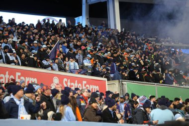 2023 MLS Normal Sezon: NYCFC, Inter Miami CF 'ye karşı. 11 Mart 2023, New York, ABD: New York 'taki Yankee Stadyumu' nda NYCFC ve Inter Miami CF arasında oynanan 2023 MLS Normal Mevsim futbol maçının ev sahibi açılışı. 