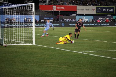 2023 MLS Normal Sezon: NYCFC, Inter Miami CF 'ye karşı. 11 Mart 2023, New York, ABD: Brezilya Talles Magno (NYCFC), New York 'taki Yankee Stadyumu' nda NYCFC ve Inter Miami CF arasında oynanan 2023 MLS Normal Sezonu futbol maçının açılış maçında