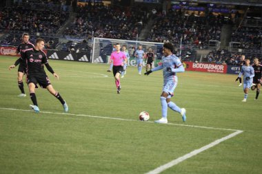 2023 MLS Normal Sezon: NYCFC, Inter Miami CF 'ye karşı. 11 Mart 2023, New York, ABD: Brezilya Talles Magno (NYCFC), New York 'taki Yankee Stadyumu' nda NYCFC ve Inter Miami CF arasında oynanan 2023 MLS Normal Sezonu futbol maçının açılış maçında