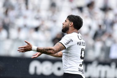Paulista Futbol Şampiyonası: Korintliler Ituano 'ya karşı. 12 Mart 2023, Sao Paulo, Brezilya: Itaquera 'daki Neo Quimica Arena' da yapılan 2023 Paulista Futbol Şampiyonası çeyrek finalleri için geçerli olan Korintliler ve Ituano arasındaki futbol maçı