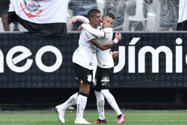 Paulista Futbol Şampiyonası: Korintliler Ituano 'ya karşı. 12 Mart 2023, Sao Paulo, Brezilya: Itaquera 'daki Neo Quimica Arena' da yapılan 2023 Paulista Futbol Şampiyonası çeyrek finalleri için geçerli olan Korintliler ve Ituano arasındaki futbol maçı