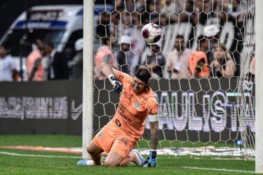 Paulista Futbol Şampiyonası: Korintliler Ituano 'ya karşı. 12 Mart 2023, Sao Paulo, Brezilya: Itaquera 'daki Neo Quimica Arena' da yapılan 2023 Paulista Futbol Şampiyonası çeyrek finalleri için geçerli olan Korintliler ve Ituano arasındaki futbol maçı