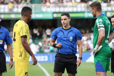 Paranaense Futbol Şampiyonası: Coritiba, FC Cascavel 'e karşı. 11 Mart 2023, Curitiba, Parana, Brezilya: Coritiba ve FC Cascavel arasındaki futbol maçı, 2023 Paranaense Futbol Şampiyonası 'nın ikinci ayağı için geçerli.