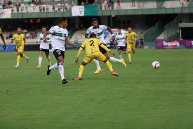 Paranaense Futbol Şampiyonası: Coritiba, FC Cascavel 'e karşı. 11 Mart 2023, Curitiba, Parana, Brezilya: Coritiba ve FC Cascavel arasındaki futbol maçı, 2023 Paranaense Futbol Şampiyonası 'nın ikinci ayağı için geçerli.