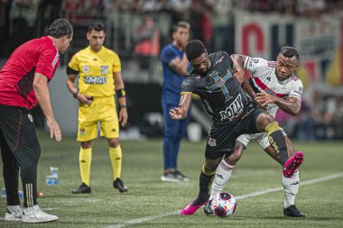 Paulista Futbol Şampiyonası Sao Paulo, Agua Santa 'ya karşı. 13 Mart 2023, Sao Paulo, Brezilya: Sao Paulo ve Agua Santa arasındaki futbol maçı, 2023 Paulista futbol şampiyonasının çeyrek final maçı için geçerlidir.