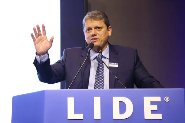 Lide Monthly Debate Lunch Program March Sao Paulo Brazil Governor — Stock Photo, Image