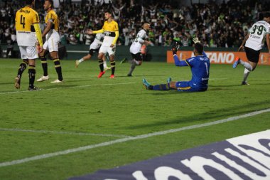 Copa do Brasil: Coritiba Criciuma 'ya karşı. 14 Mart 2023, Curitiba, Brezilya: Copa do Brasil 'in 14 Mart Salı günü Couto Pereira Stadyumu' nda Coritiba ve Criciuma arasındaki ikinci etabı için futbol maçı geçerli.). 