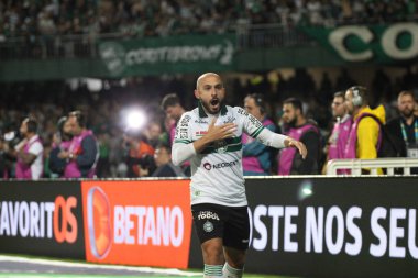Copa do Brasil: Coritiba Criciuma 'ya karşı. 14 Mart 2023, Curitiba, Brezilya: Copa do Brasil 'in 14 Mart Salı günü Couto Pereira Stadyumu' nda Coritiba ve Criciuma arasındaki ikinci etabı için futbol maçı geçerli.). 