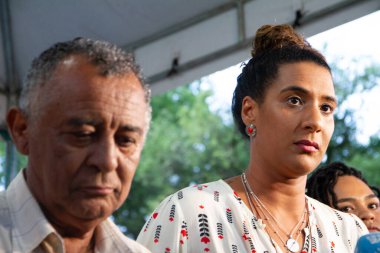 Antonio Francisco, Marielle Franco 'nun da babası. Ölümünden 5 yıl sonra. Marielle Franco Enstitüsü, 14 Salı günü Praca Maua 'da gerçekleşen 