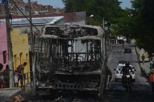Ataques Violentos Criminales Natal Marzo 2023 Natal Rio Grande Norte — Foto de Stock