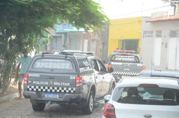 Violent Attacks Criminals Natal March 2023 Natal Rio Grande Norte — Stock Photo, Image