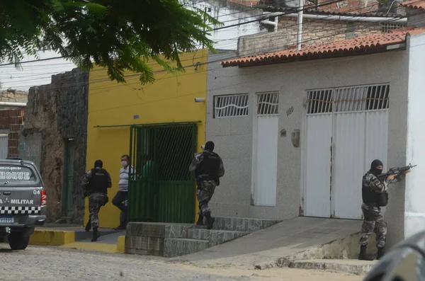 Násilné Útoky Zločinců Natalu Března 2023 Natal Rio Grande Norte — Stock fotografie