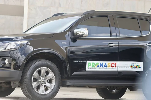 卢拉参加了Pronasci Ii的启动仪式 并向特别女警察分局提供了车辆 2023年3月15日 巴西利亚 巴西联邦区 巴西总统路易斯 伊纳西奥 达席尔瓦 — 图库照片