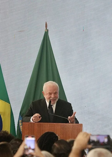 Lula Pronasci Nin Fırlatma Törenine Araçların Özel Kadın Polis Stasyonlarına — Stok fotoğraf