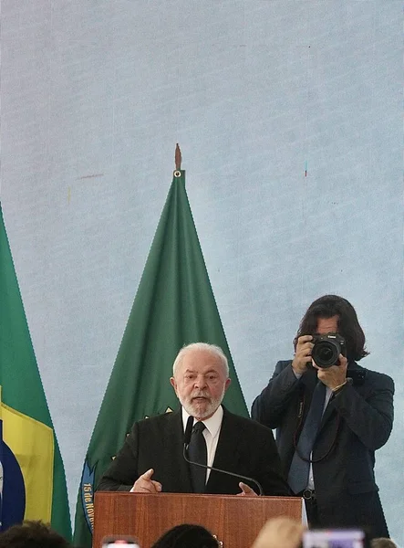 Lula Participa Cerimônia Lançamento Pronasci Entrega Veículos Delegacias Especiais Polícia — Fotografia de Stock