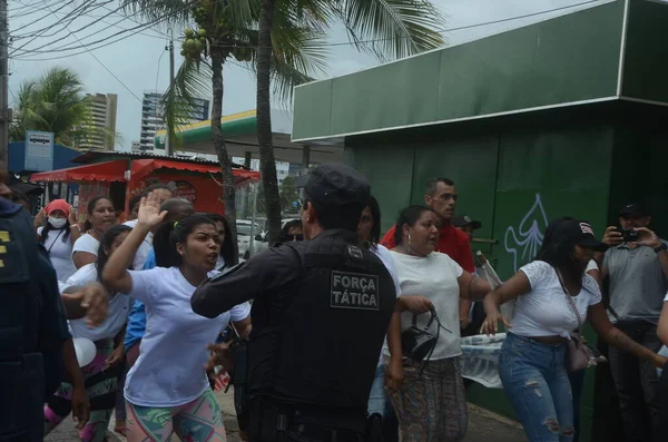 Governatore Bezerra Incontra Squadre Pubblica Sicurezza Man Mano Che Aumenta — Foto Stock
