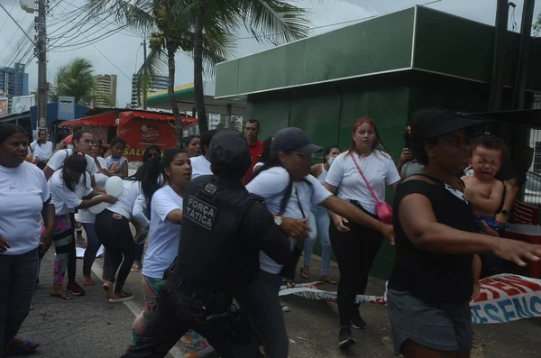 Governador Bezerra Reúne Com Equipes Segurança Pública Medida Que Confusão — Fotografia de Stock