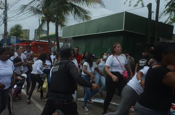 Governatore Bezerra Incontra Squadre Pubblica Sicurezza Man Mano Che Aumenta — Foto Stock