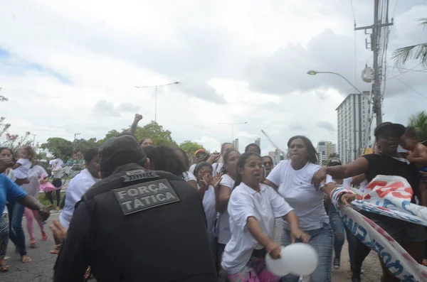Gouverneure Bezerra Rencontre Les Équipes Sécurité Publique Mesure Que Confusion — Photo