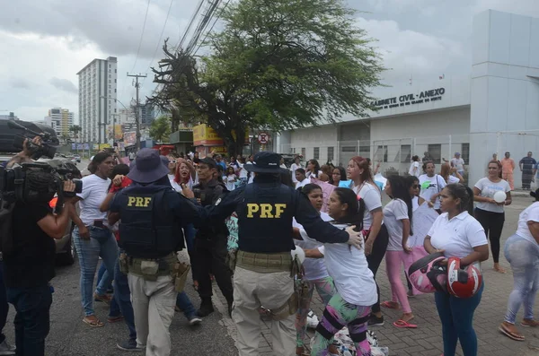 Gobernador Bezerra Reúne Con Los Equipos Seguridad Pública Medida Que — Foto de Stock