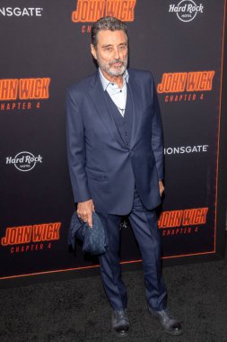 15 Mart 2023, New York, New York, ABD: Ian McShane, Lionsgate 'den John Wick' e katılır: 15 Mart 2023 'te AMC Lincoln Meydanı Tiyatrosu' nda 4üncü bölüm. 