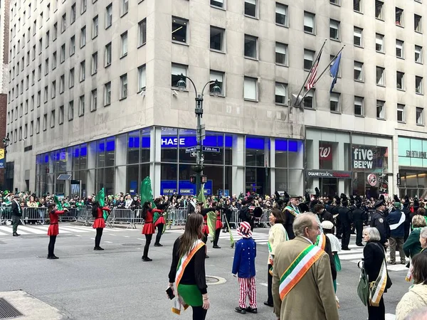 2023 Παρέλαση Του Αγίου Πατρικίου Στη Νέα Υόρκη Μαρτίου 2023 — Φωτογραφία Αρχείου