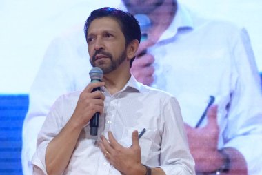 Favela Sao Paulo Fuarı. 17 Mart 2023, Sao Paulo, Brezilya: Dünya Ticaret Merkezi 'nde, kenar mahallelerden girişimcileri şirket ve yatırımcılara yakınlaştırma amaçlı bir etkinlik Cuma günü başlıyor..