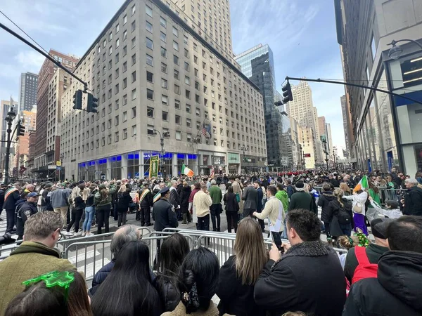 2023 Desfile San Patricio Nueva York Marzo 2023 Nueva York —  Fotos de Stock