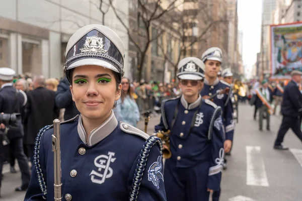Patrick Day Parade Nova Iorque Março 2023 Nova York Nova — Fotografia de Stock