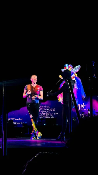 Coldplay Występował Żywo Stadionie Morumbi Sao Paulo Marca 2023 Sao — Zdjęcie stockowe