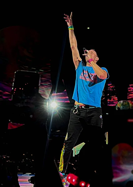 Coldplay Actuó Vivo Estadio Morumbi Sao Paulo Marzo 2023 Sao —  Fotos de Stock