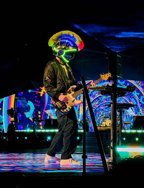 Coldplay Εμφανίστηκαν Ζωντανά Στο Στάδιο Morumbi Στο Σάο Πάολο Μαρτίου — Φωτογραφία Αρχείου