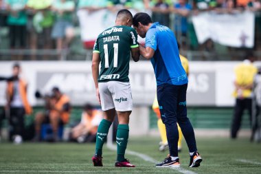 Paulista Futbol Şampiyonası Palmeiras Ituano 'ya karşı. 19 Mart 2023, Sao Paulo, Brezilya: Palmeiras ile Ituano arasındaki futbol maçı, 19 Pazar günü Sao Paulo 'daki Allianz Parque' da düzenlenen 2023 Paulista Şampiyonası yarı finali için geçerlidir.). 