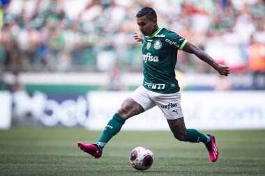 Paulista Futbol Şampiyonası Palmeiras Ituano 'ya karşı. 19 Mart 2023, Sao Paulo, Brezilya: Palmeiras ile Ituano arasındaki futbol maçı, 19 Pazar günü Sao Paulo 'daki Allianz Parque' da düzenlenen 2023 Paulista Şampiyonası yarı finali için geçerlidir.). 