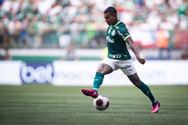 Paulista Futbol Şampiyonası Palmeiras Ituano 'ya karşı. 19 Mart 2023, Sao Paulo, Brezilya: Palmeiras ile Ituano arasındaki futbol maçı, 19 Pazar günü Sao Paulo 'daki Allianz Parque' da düzenlenen 2023 Paulista Şampiyonası yarı finali için geçerlidir.). 