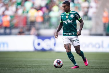 Paulista Futbol Şampiyonası Palmeiras Ituano 'ya karşı. 19 Mart 2023, Sao Paulo, Brezilya: Palmeiras ile Ituano arasındaki futbol maçı, 19 Pazar günü Sao Paulo 'daki Allianz Parque' da düzenlenen 2023 Paulista Şampiyonası yarı finali için geçerlidir.). 