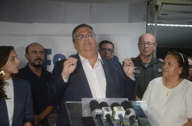 Adalet Bakanı Flavio Dino, Güvenlik Kuvvetleri 'nin Natal' daki (RN) birleşik harekatına eşlik etmek üzere ülkeye geldi. 20 Mart 2023. Brezilya, Rio Grande do Norte, Natal