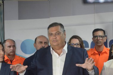 Adalet Bakanı Flavio Dino, Güvenlik Kuvvetleri 'nin Natal' daki (RN) birleşik harekatına eşlik etmek üzere ülkeye geldi. 20 Mart 2023. Brezilya, Rio Grande do Norte, Natal