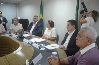 Adalet Bakanı Flavio Dino, Güvenlik Kuvvetleri 'nin Natal' daki (RN) birleşik harekatına eşlik etmek üzere ülkeye geldi. 20 Mart 2023. Brezilya, Rio Grande do Norte, Natal